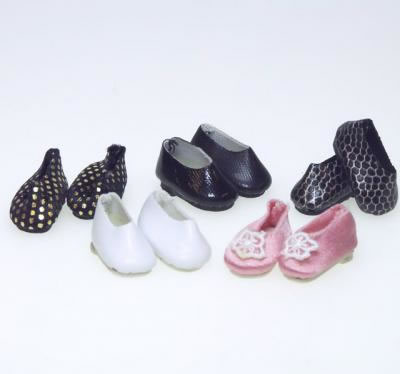 5 Pairs of Adult Dolls Shoes, Dolls House Miniature (XZ750)