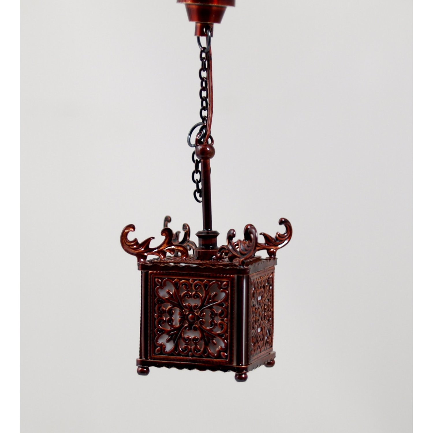 Dolls House Oriental Lamp with a Glass Shade (YL5050)