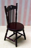 Dolls House Miniature Mahogany Office Chair (XY716M)